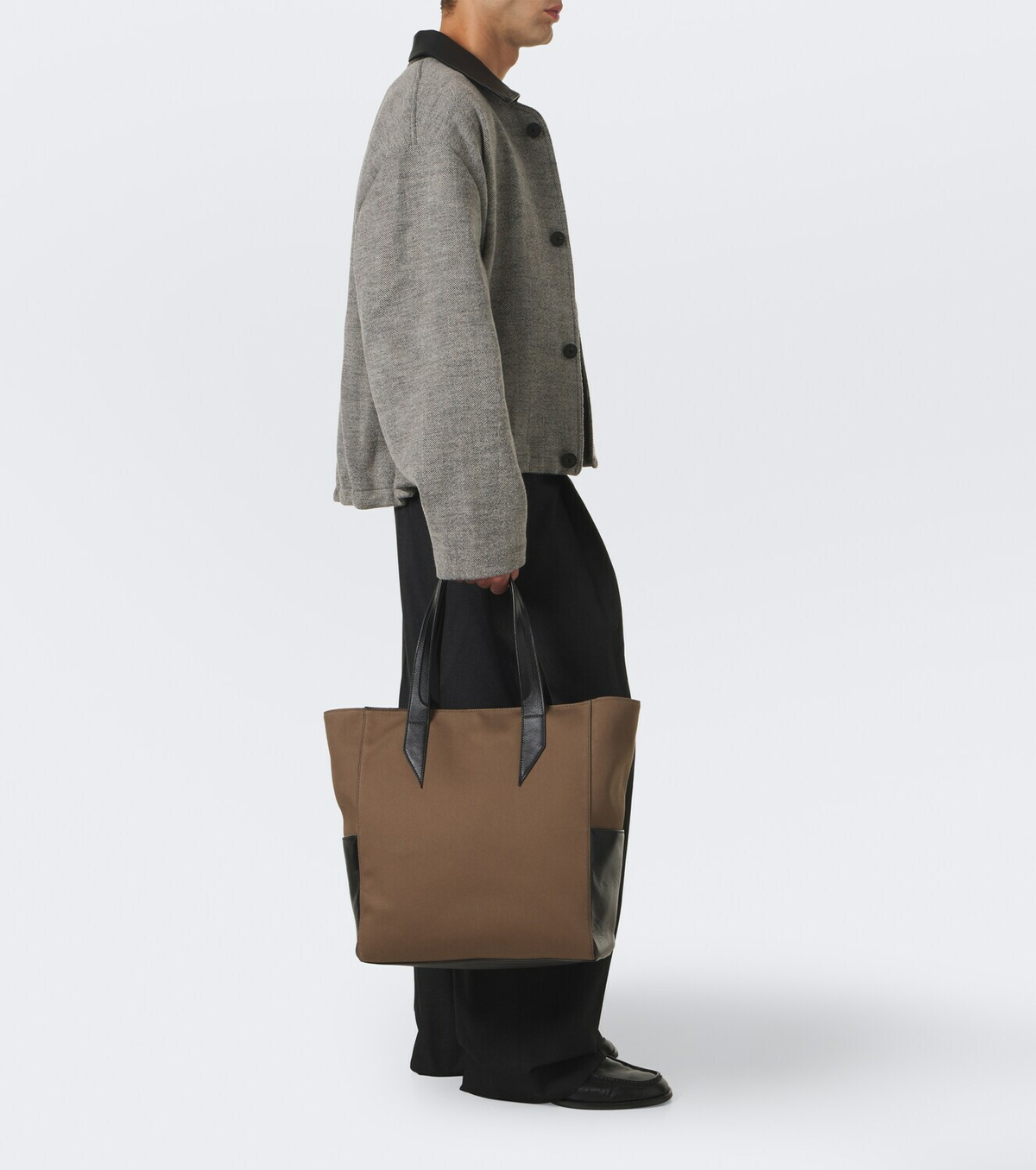Métier Passerby North-South canvas tote bag