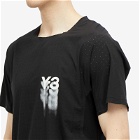 Y-3 Men's Run Short Sleeved T-shirt in Black
