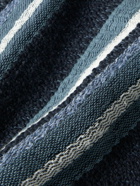 Loro Piana - Frayed Striped Linen and Cotton-Blend Scarf