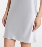 Leset Barb satin miniskirt