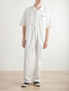 Visvim - Embroidered Denim Jumpsuit - White