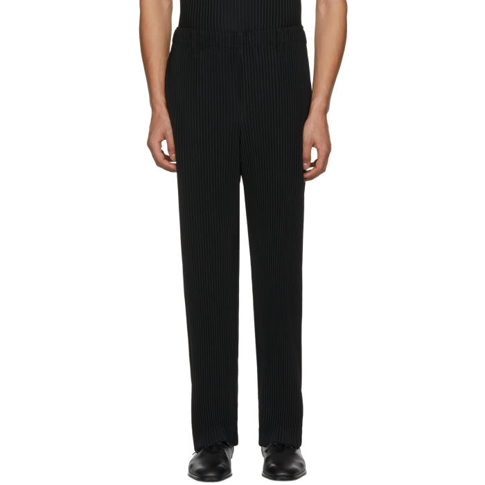 Homme Plisse Issey Miyake Pleated Straight-Leg Trousers