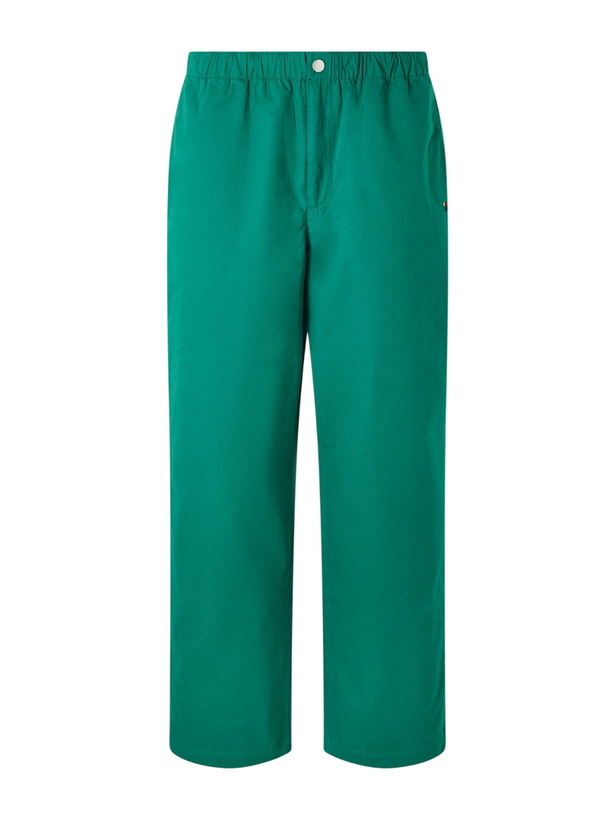 Photo: Aimé Leon Dore - Wide-Leg Cotton Trousers - Green
