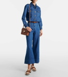 Valentino Garavani VLogo leather-trimmed canvas loafers