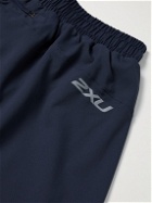 2XU - Aero Straight-Leg Stretch-Shell Shorts - Blue