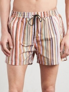 Paul Smith - Straight-Leg Mid-Length Striped Recycled Swim Shorts - Multi