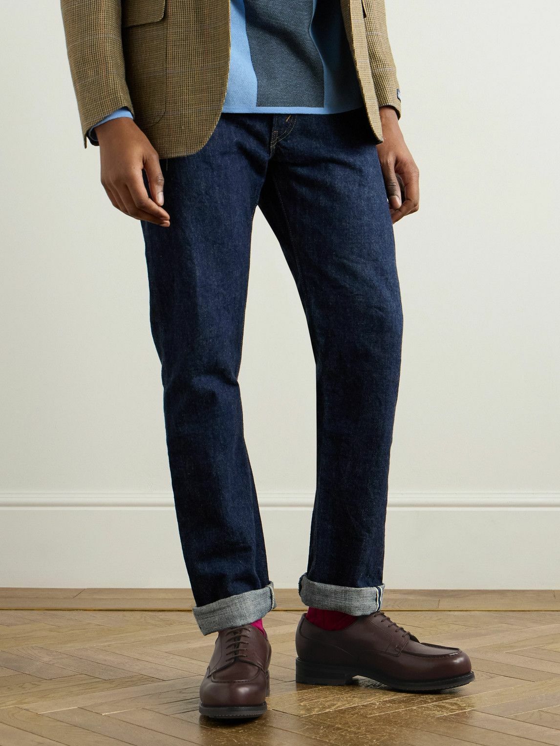 J.M. Weston - Golf Leather Derby Shoes - Brown