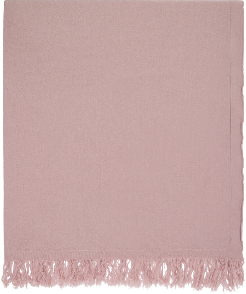 Photo: Rick Owens Pink Knit Blanket Scarf