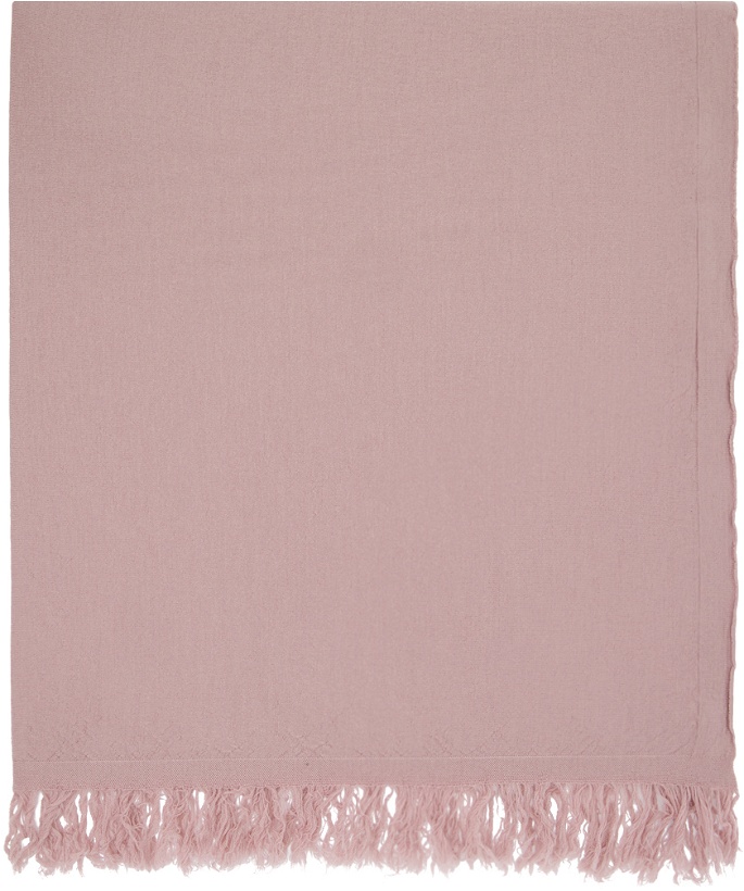 Photo: Rick Owens Pink Knit Blanket Scarf