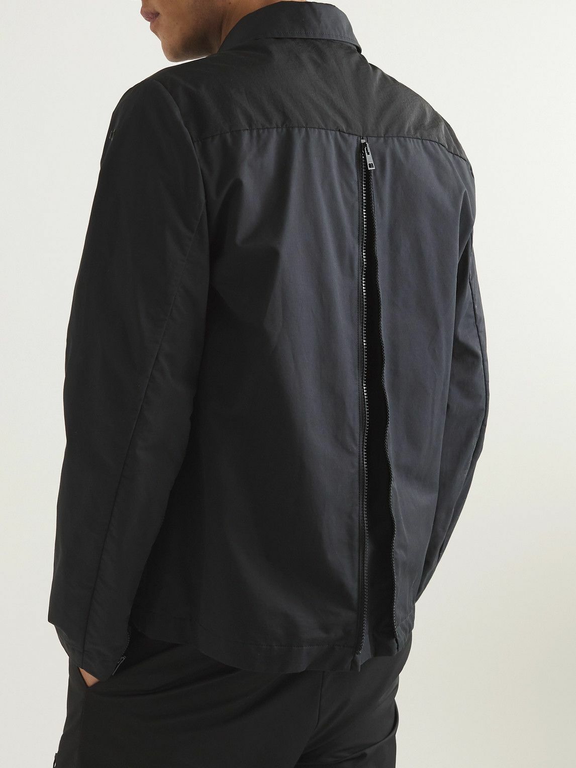 SAIF UD DEEN - Panelled Cotton-Blend Canvas Jacket - Black