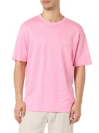 MC2 Saint Barth Man Pink Linen Jersey T-shirt Ecstasea With Pocket