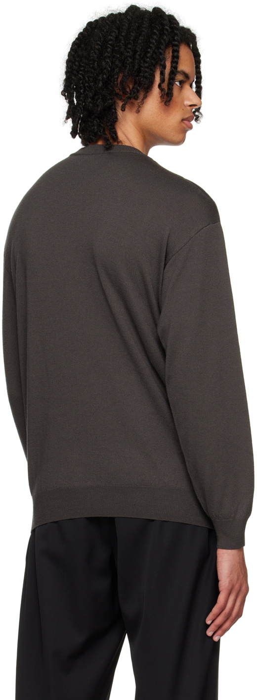 Moschino Gray Jacquard Sweater