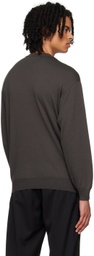 Moschino Gray Jacquard Sweater