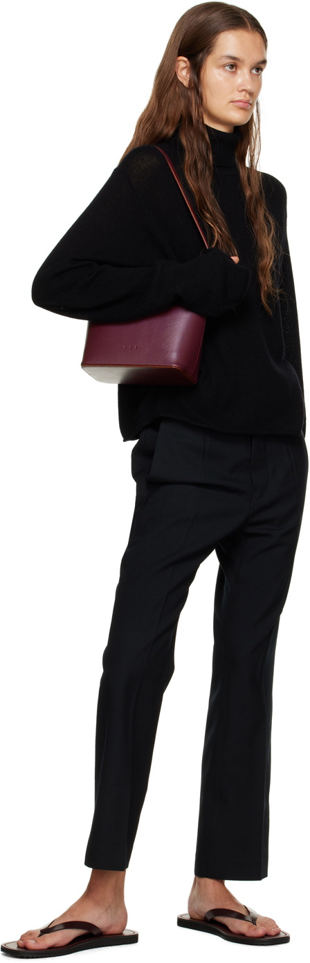 Sofie D'Hoore Black Rolled Edge Turtleneck