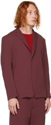 CFCL Burgundy Milan Rib Blazer