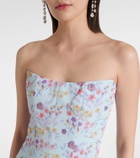 Markarian Odessa floral ikat corset gown