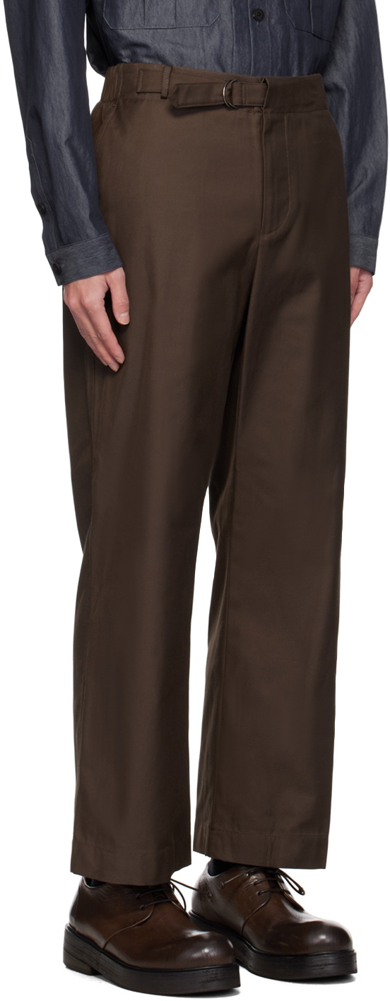 LE17SEPTEMBRE Brown Belted Trousers