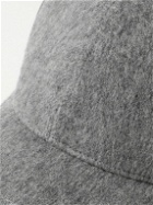 Mulberry - Logo-Embroidered Merino Wool-Felt Baseball Cap - Gray