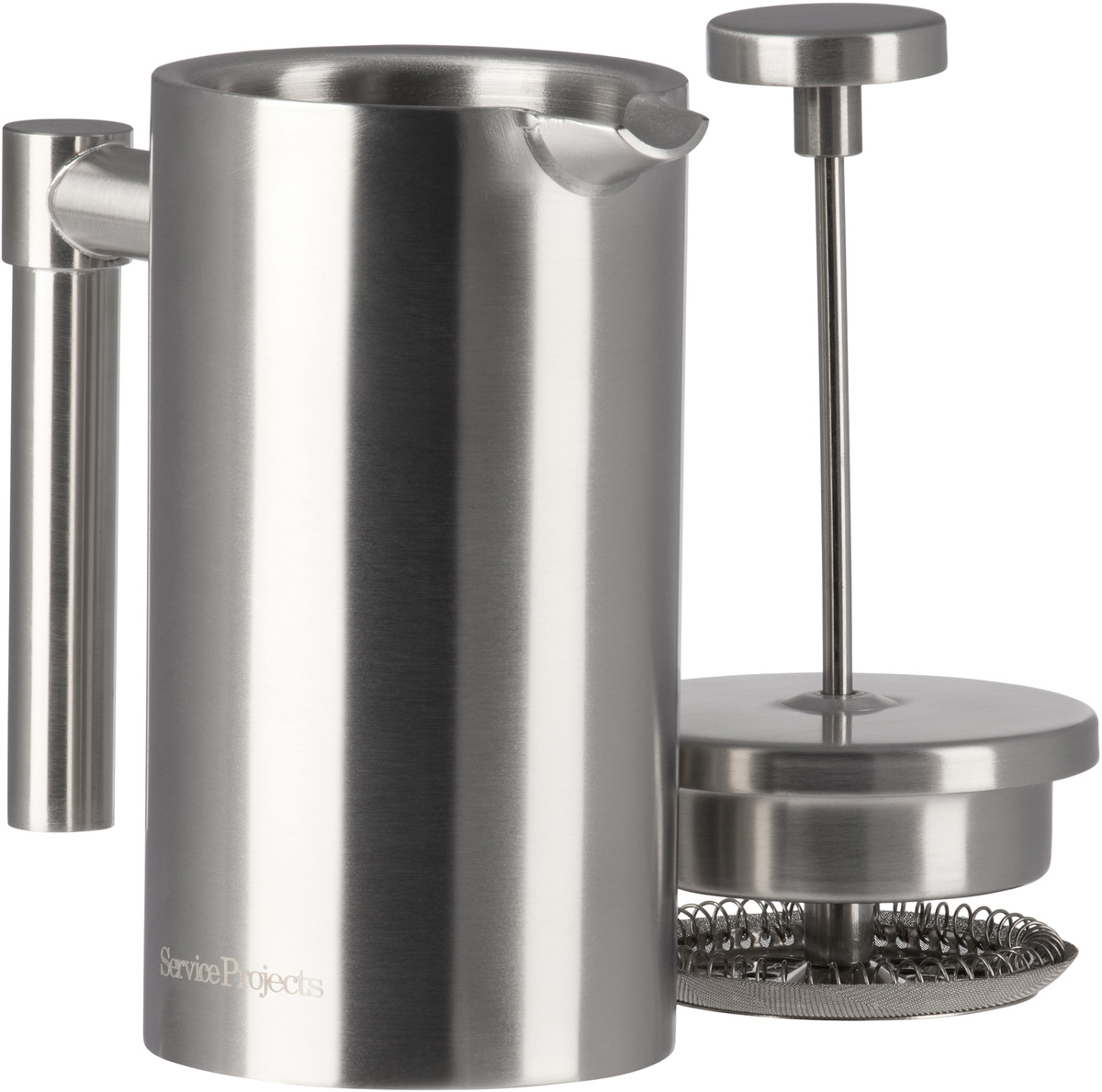 Service Projects Stainless Steel French Press, 350 mL