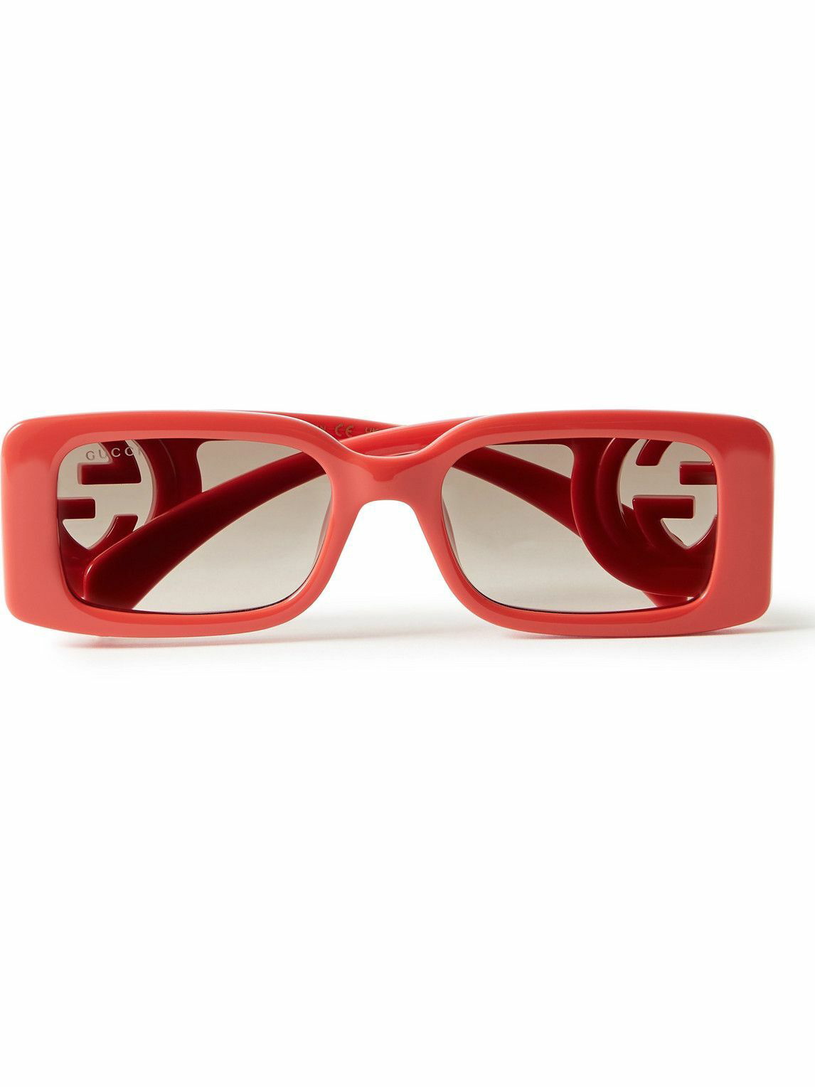 Gucci Eyewear - Rectangular-Frame Acetate Sunglasses Gucci