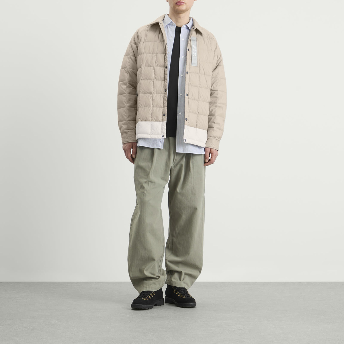 Taion Men's x Mountain Research Down Coach Jacket in Grey