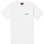 A.P.C. Men's A.P.C Mike Logo T-Shirt in White