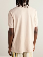 Marant - Afko Logo-Embroidered Cotton-Piqué Polo Shirt - Neutrals