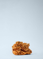 Dries Van Noten Ruffled Crinkled Leather Clutch Bag