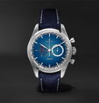 Zenith - Chronomaster El Primero Solar Blue Limited Edition Automatic Chronograph 38mm Stainless Steel and Alcantara Watch - Blue