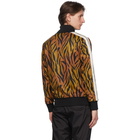 Palm Angels Black and Orange Tiger Classic Track Jacket