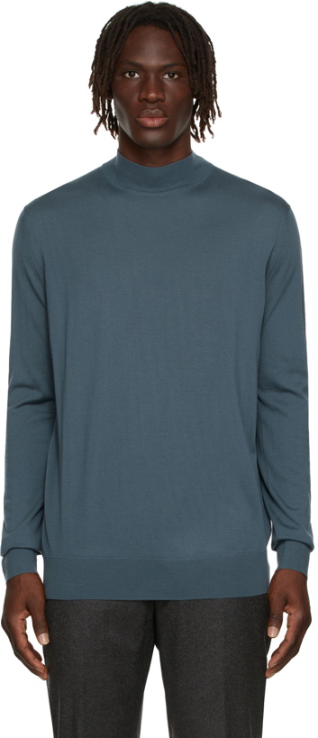 Photo: Loro Piana Blue Lupetto Sweater