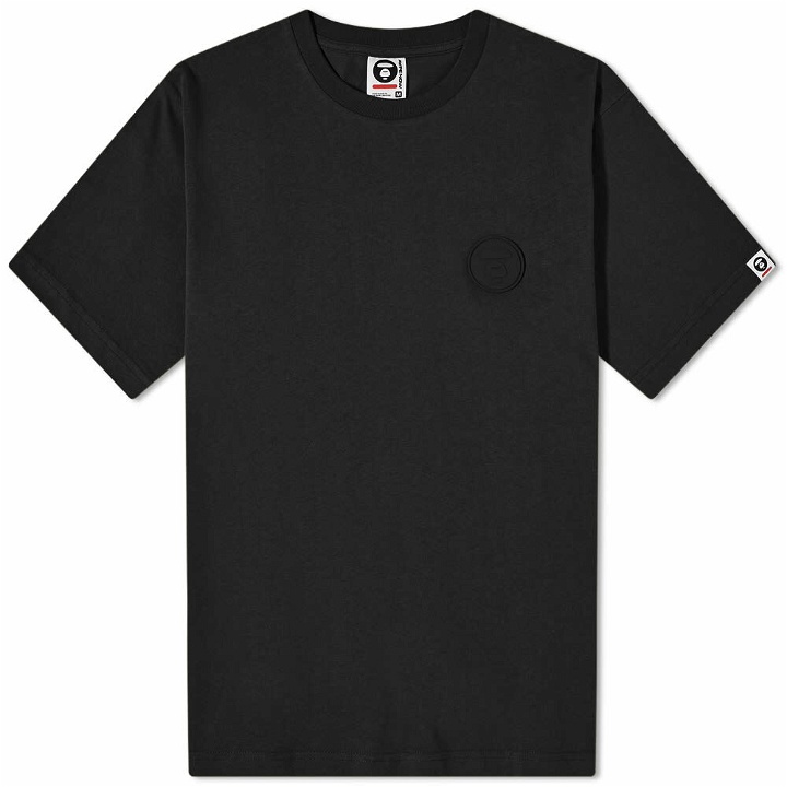 Photo: Men's AAPE One Point T-Shirt in Black