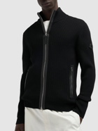 MONCLER - Extrafine Wool Tricot Cardigan