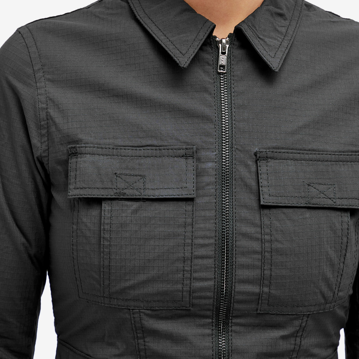 Wood Wood Women's Ana Cargo Shirt in Black