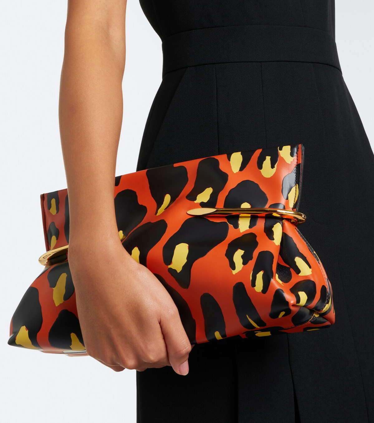 Givenchy Pinch Soft leopard-print leather clutch