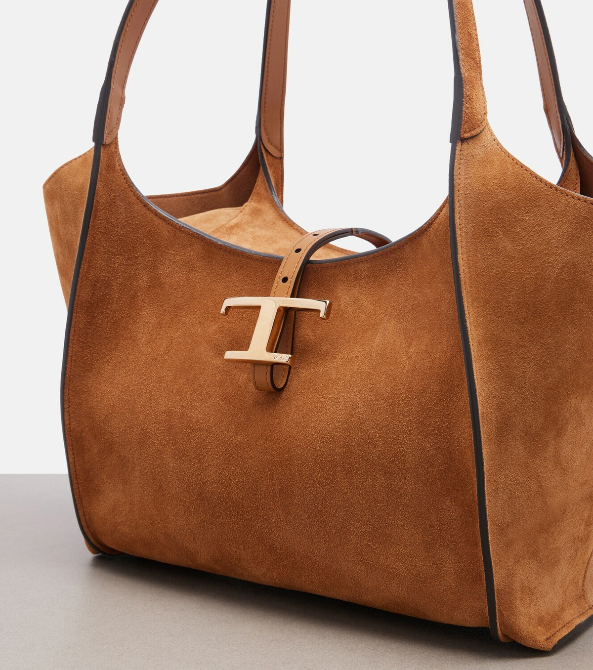 Tod's T Timeless Small suede tote bag