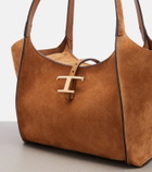 Tod's T Timeless Small suede tote bag