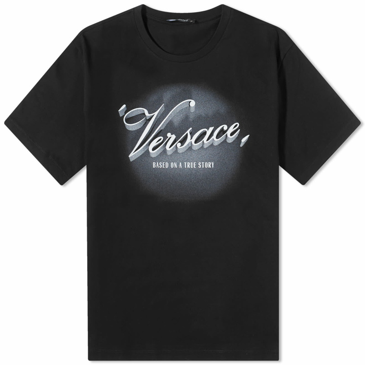 Photo: Versace Men's Film Title T-Shirt in Black