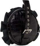 VAQUERA Black Corsage Clutch