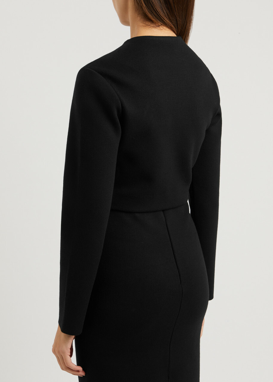 Alaïa Double-breasted Wool-blend Cardigan Black ALAÏA