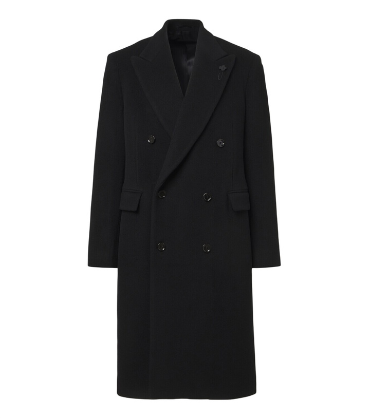 Photo: Lardini Double-breasted virgin wool coat