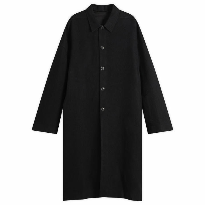 Photo: Rick Owens Men's Buttoned Brad Coat in Black
