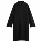 Rick Owens Men's Buttoned Brad Coat in Black