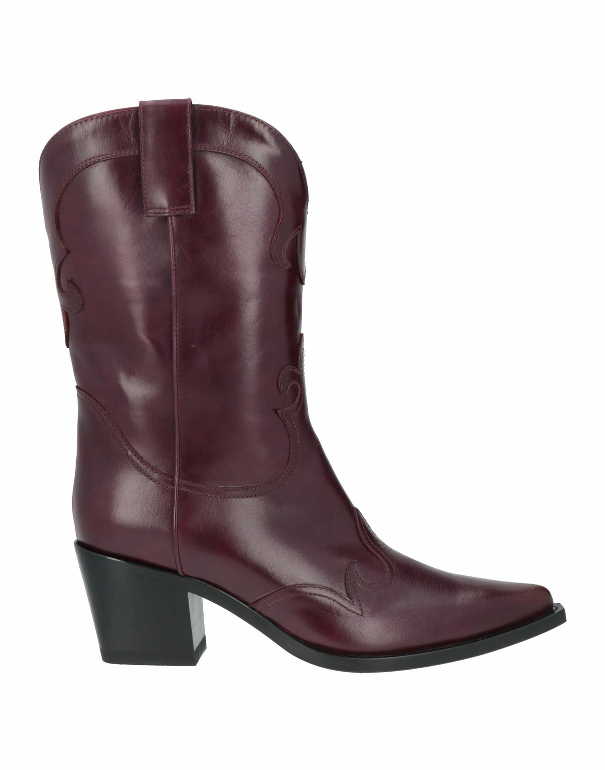 High Womens Ankle boots Plum