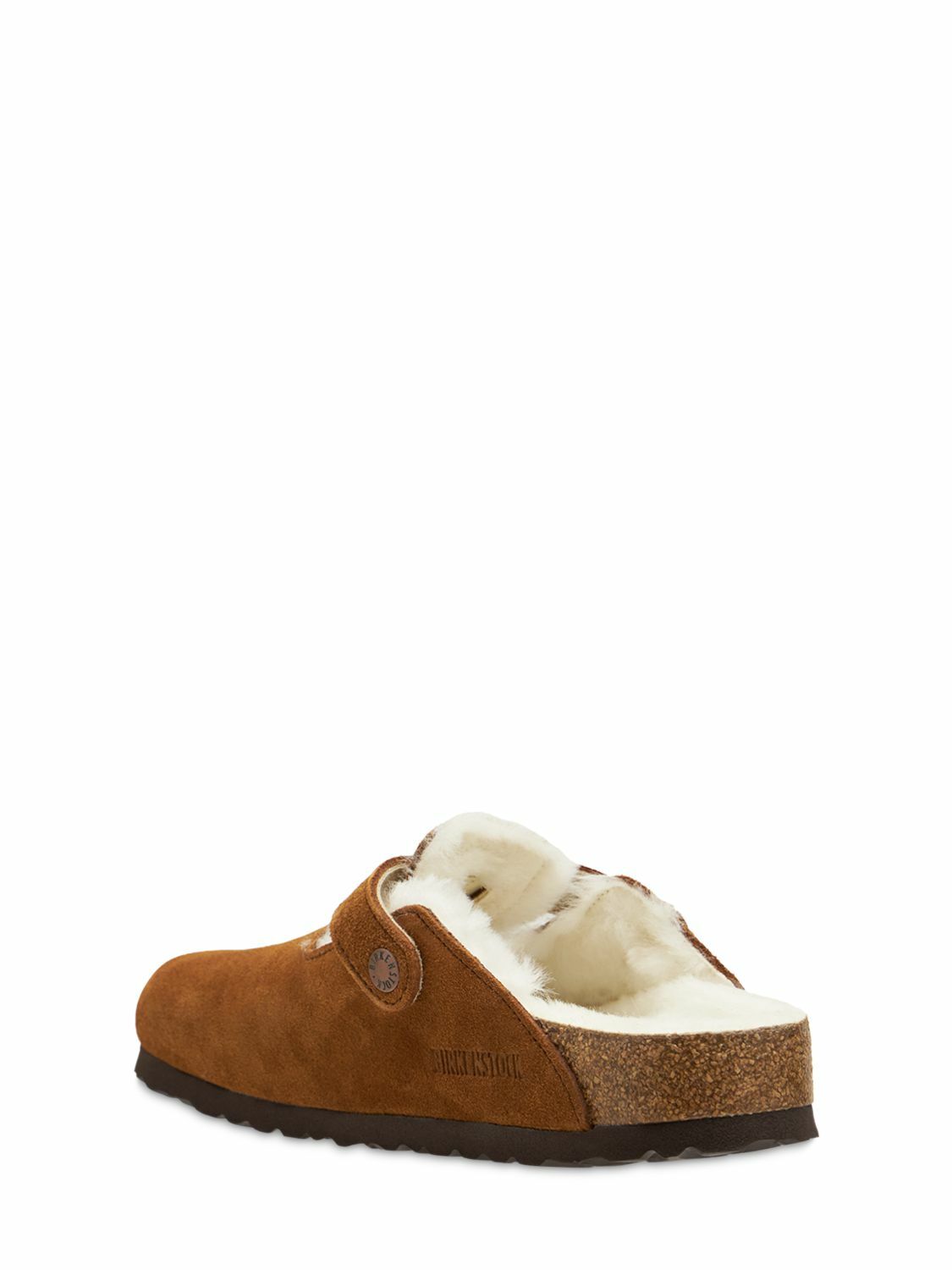 Boston Shearling Suede LeatherBirkenstock Slip-On Loafers w/ Contoured Footbed Birkenstock | Shoes | Boston Shearling Suede  main image 3