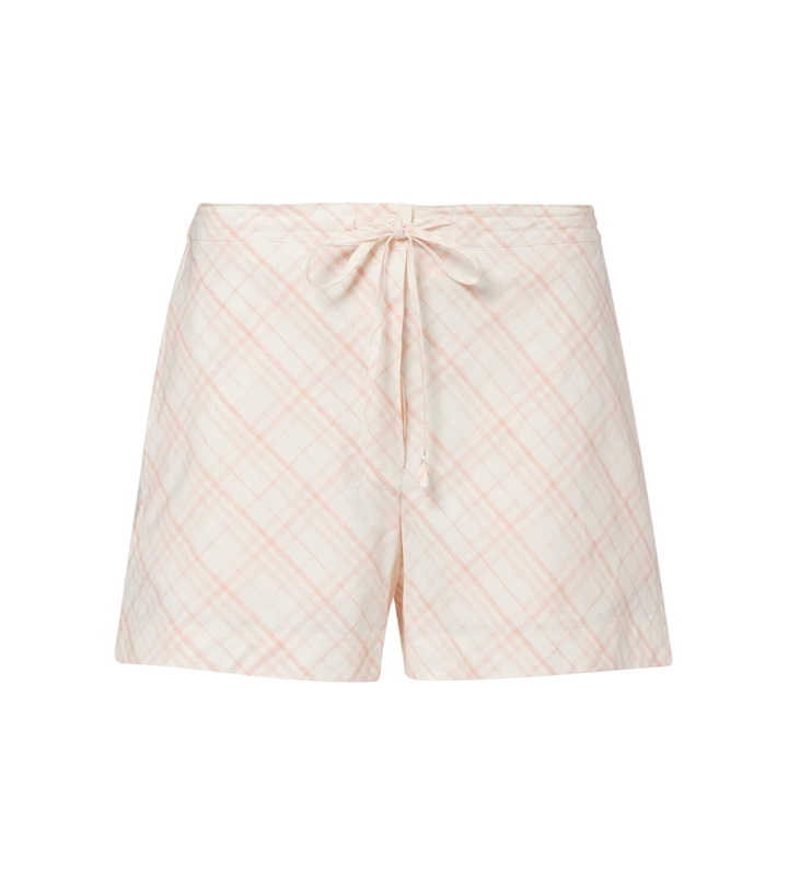 Photo: Burberry Burberry Check cotton shorts
