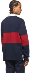 Lacoste Navy Cornelly Colorblock Long Sleeve Polo