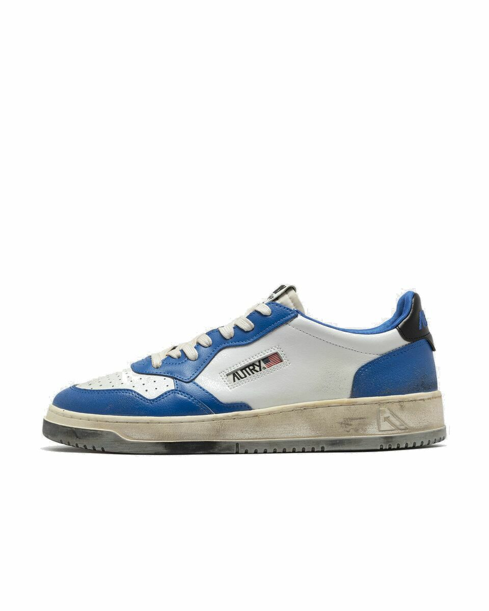 Photo: Autry Action Shoes Super Vintage Low Blue/White - Mens - Lowtop