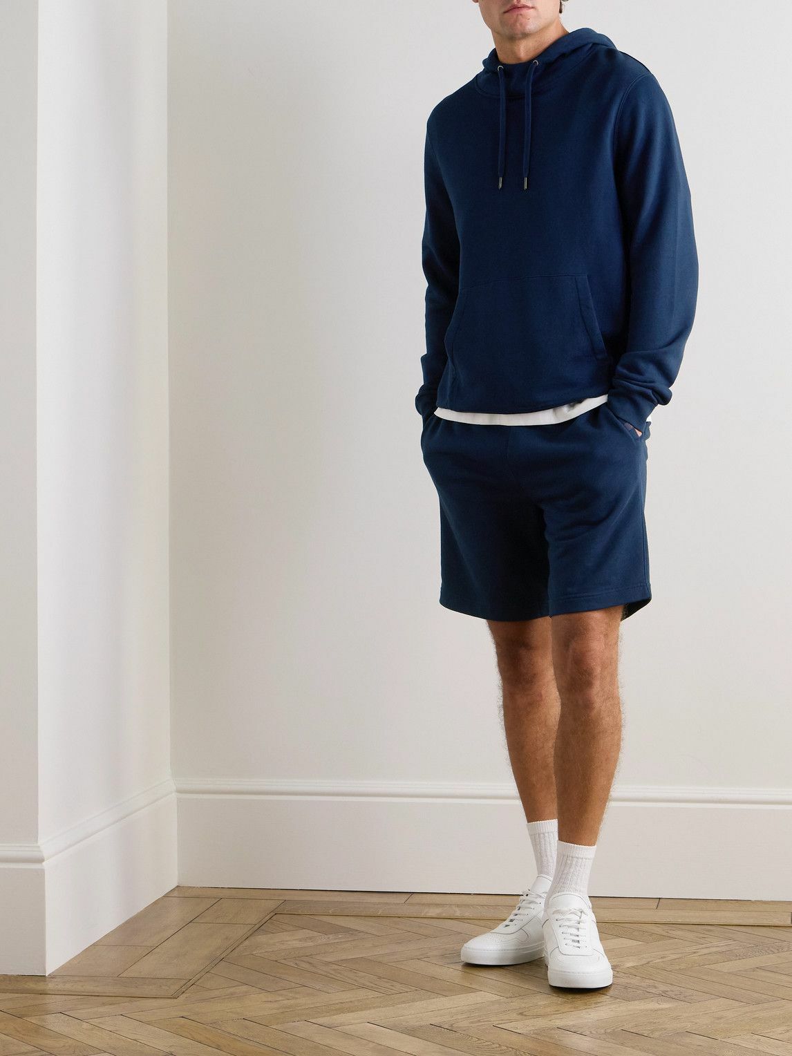 Derek Rose - Quinn Cotton and Modal-Blend Jersey Hoodie - Blue
