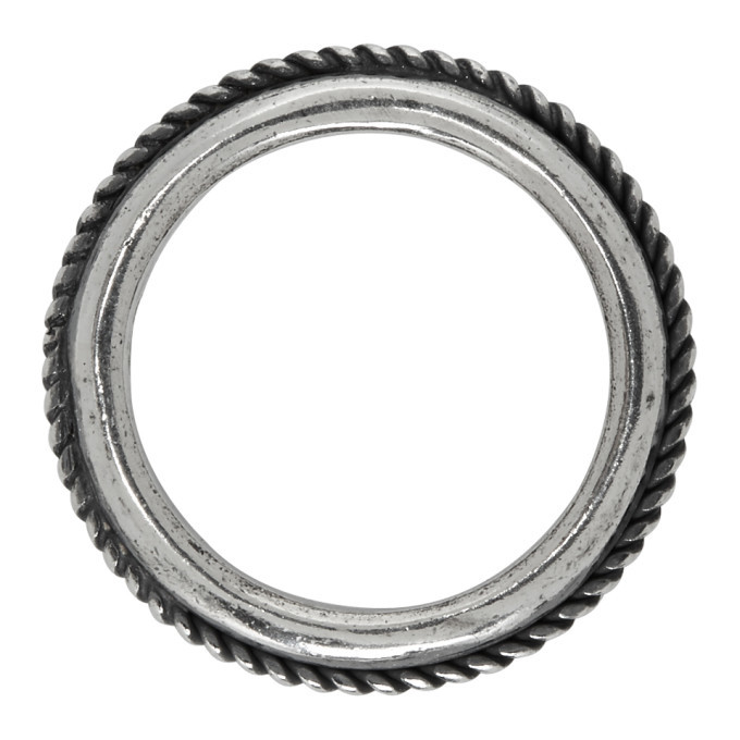 Ugo Cacciatori Silver Edge Ring Ugo Cacciatori
